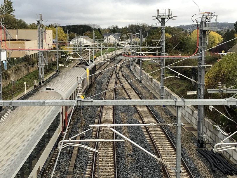A major Belgian rail link re-electrified using a technology never seen before in Europe